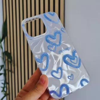 Futrola Holo Heart za iPhone 16 Pro Max (6.9) plava