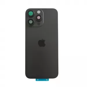 Poklopac + staklo kamere + nfc za iPhone 16 Pro Max crni ORG