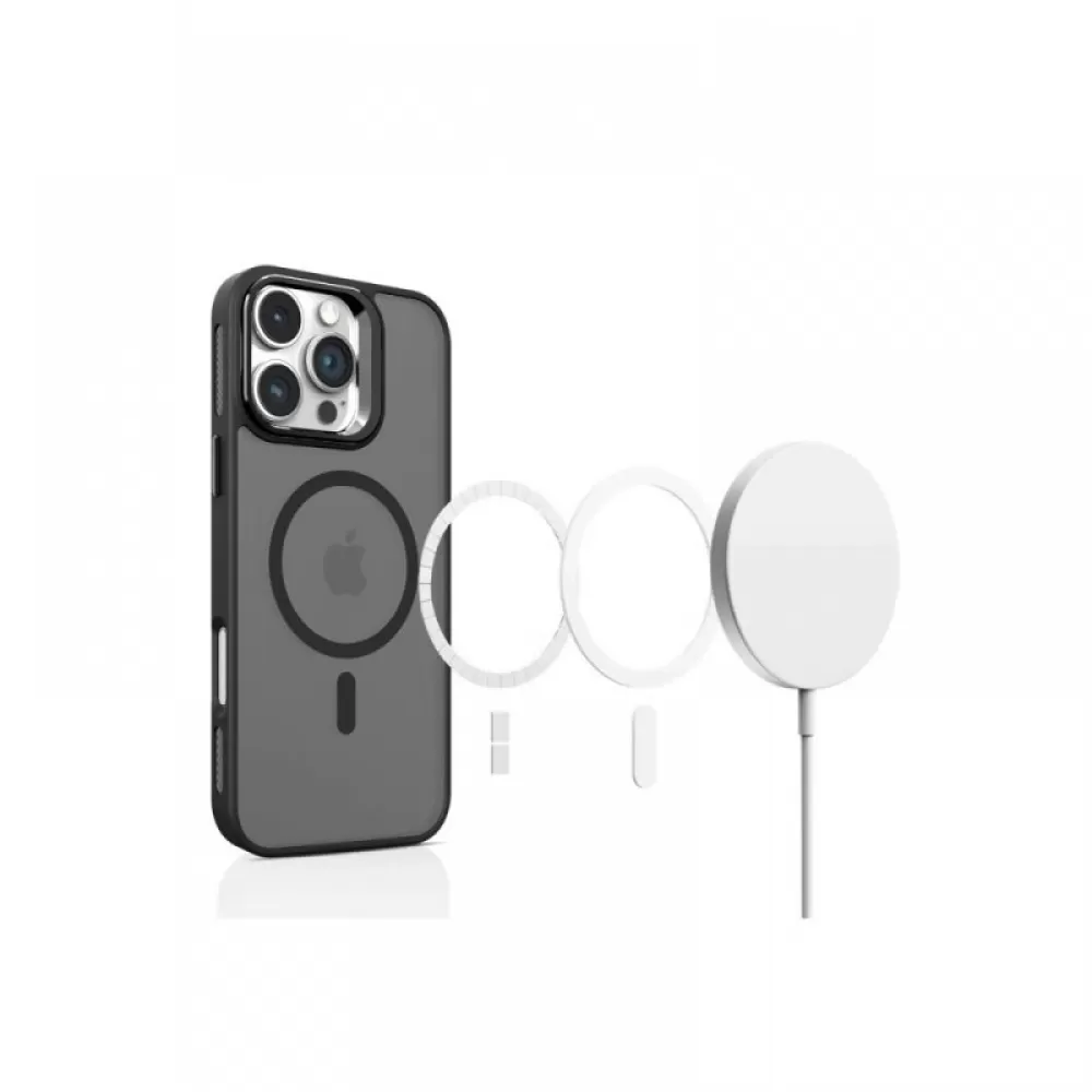 Futrola MATT MAGSAFE 2in1 za iPhone 15 (6.1) crna