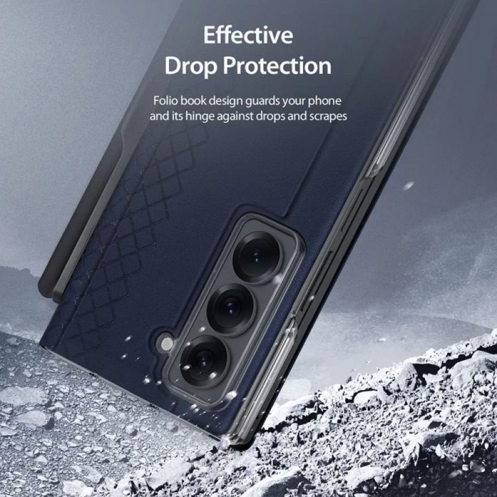 Futrola DUX DUCIS BRIL sa drzacem za olovku za SAMSUNG Z Fold SE/W25 plava