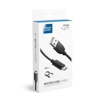 BLUE STAR LITE kabl 3A USB A u Micro USB 1.2 m crni