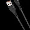 VEGER kabal (kabl) USB A na Type C 2.4A V104 1.2 m crni