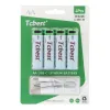 Punjiva baterija TCBEST R6 (AA) 950 mAh sa soketom Type C + USB A kabal 4 x Type C (4 kom)