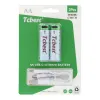 Punjiva baterija TCBEST R6 (AA) 950 mAh sa soketom Type C + USB A kabal 2 x Type C (2 kom)