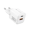 FORCELL F-ENERGY Mini GaN III VT-35 kucni punjac 1 x Type C + 1 x USB A. PD QC4.0 30W bela