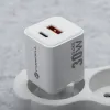 FORCELL F-ENERGY Mini GaN III VT-35 kucni punjac 1 x Type C + 1 x USB A. PD QC4.0 30W bela