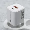 FORCELL F-ENERGY Mini GaN III VT-35A kucni punjac 1 x Type C + 1 x USB A. PD QC4.0 20W bela
