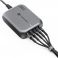 FORCELL F-ENERGY GaN III VT-51 desktop punjac 3 x Type C + 2 x USB A PD QC4.0 SFC2.0 5A 200W sivi