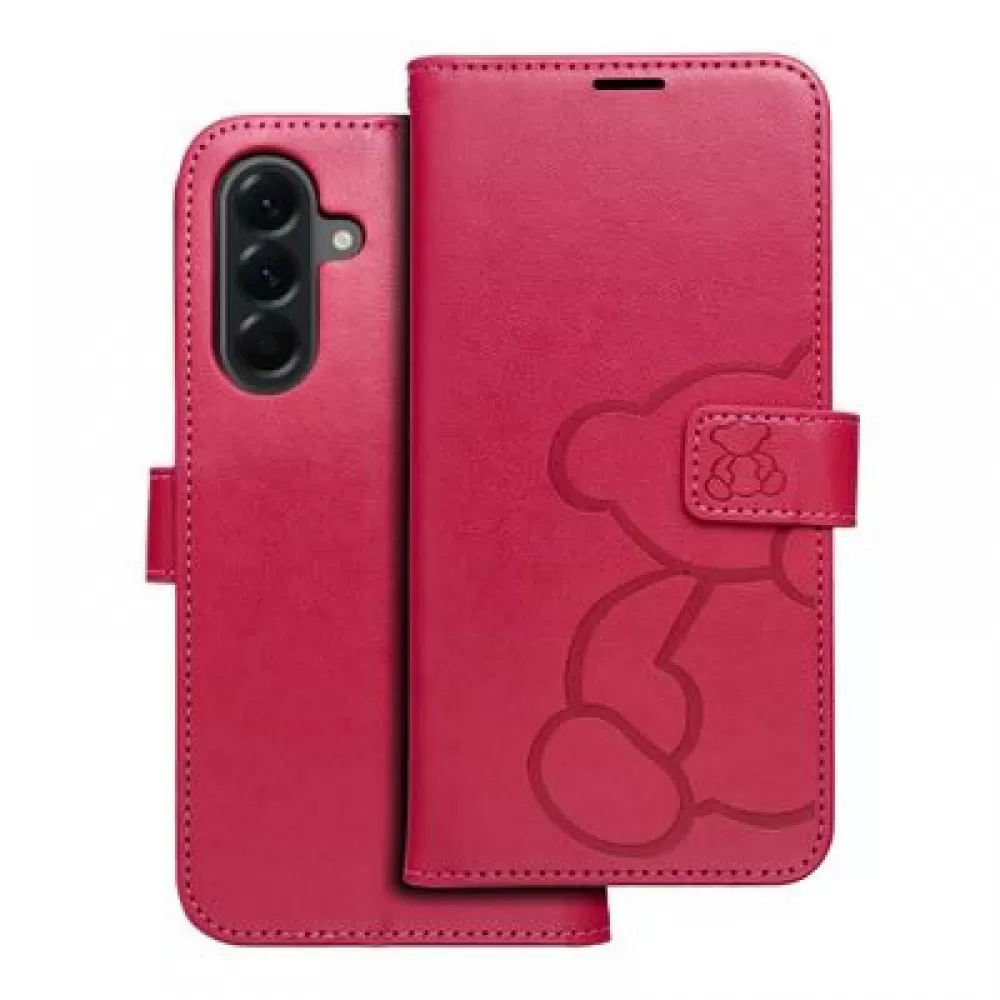 Futrola flip MEZZO BOOK za Samsung A26 5G teddy bear magenta