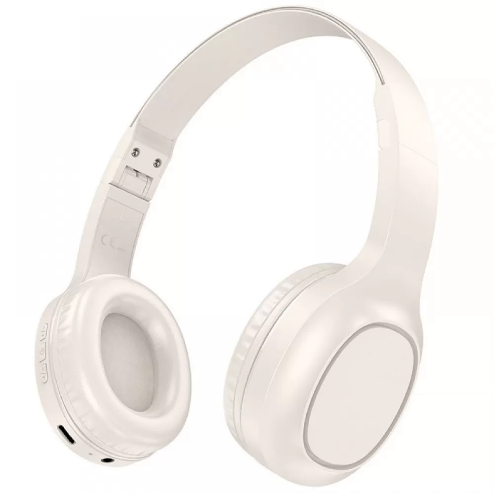 HOCO bezicne bluetooth slusalice W46 mlecno bele