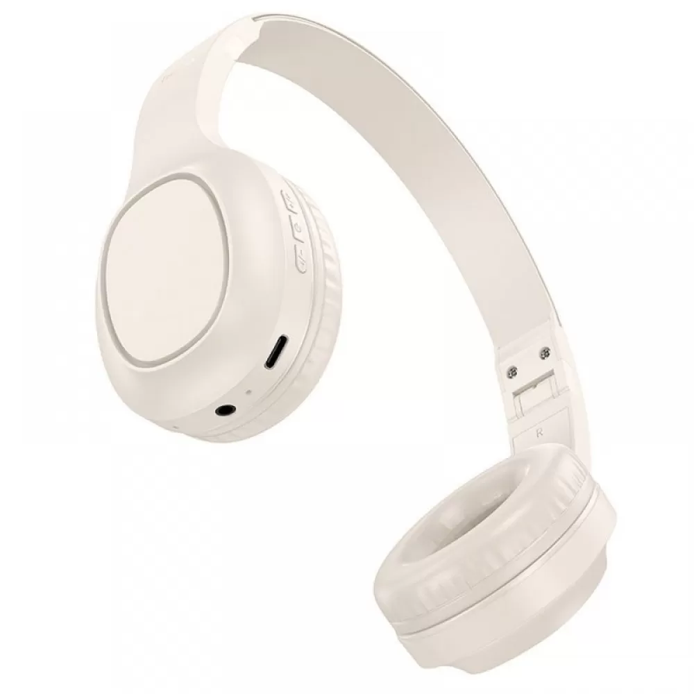 HOCO bezicne bluetooth slusalice W46 mlecno bele