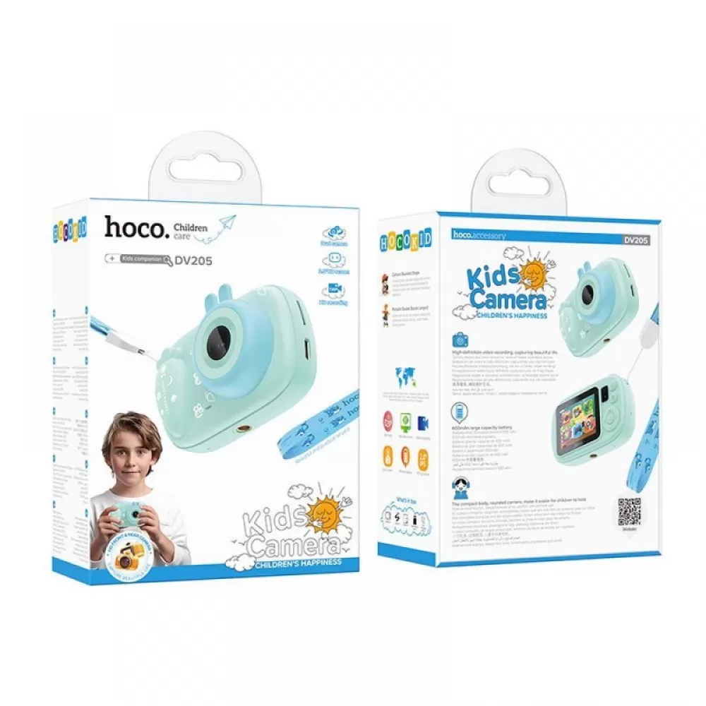 HOCO deciji fotoaparat sa selfi funkcijom DV205 plavi