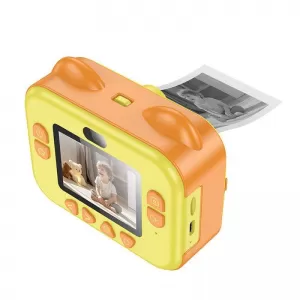HOCO deciji fotoaparat sa stampacem i selfi funkcijom DV204 zuti