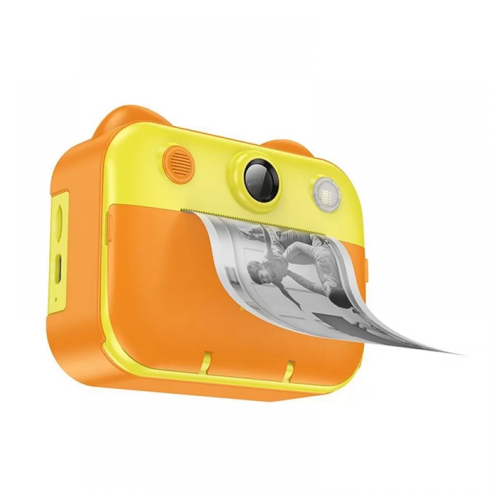 HOCO deciji fotoaparat sa stampacem i selfi funkcijom DV204 zuti