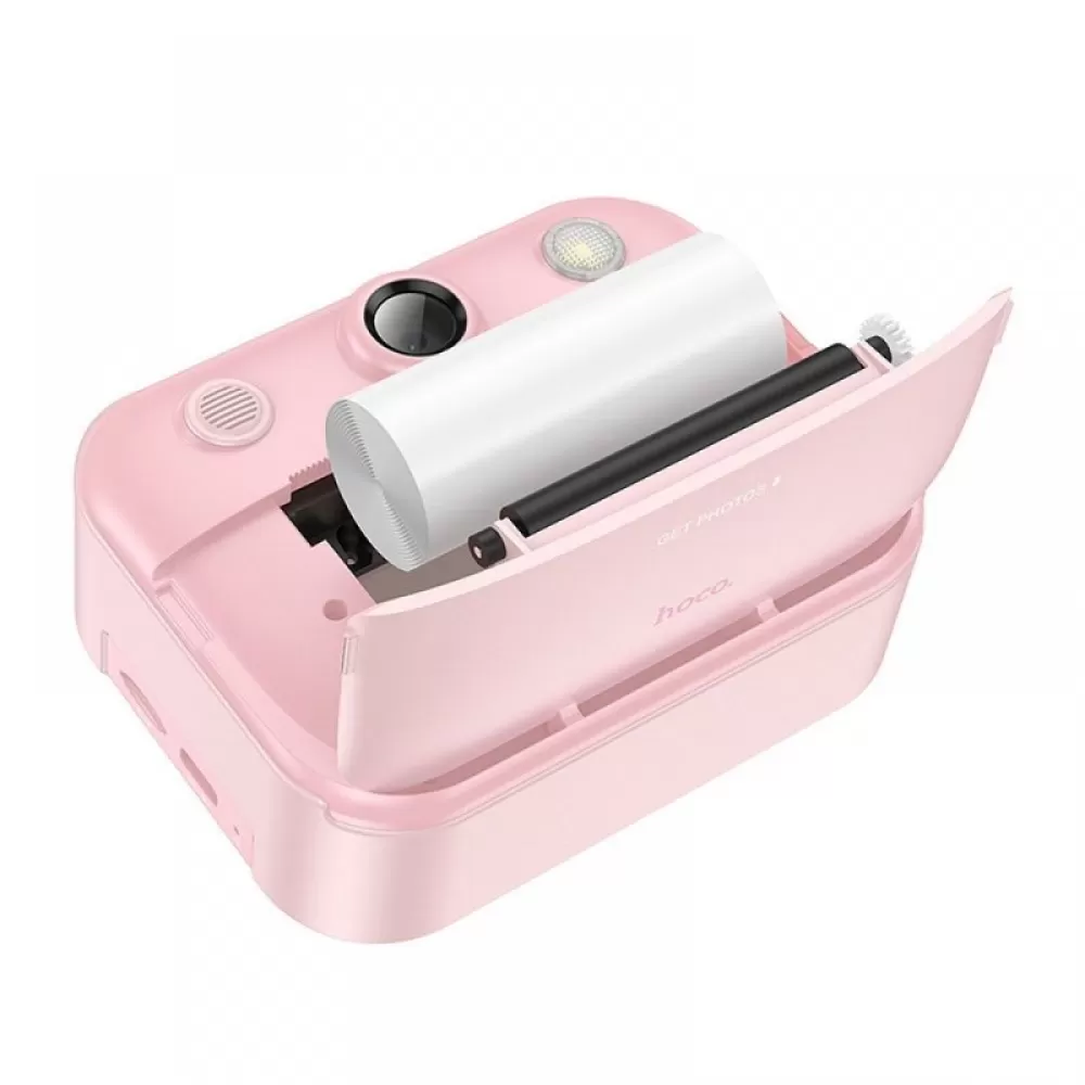 HOCO deciji fotoaparat sa stampacem i selfi funkcijom DV204 roze