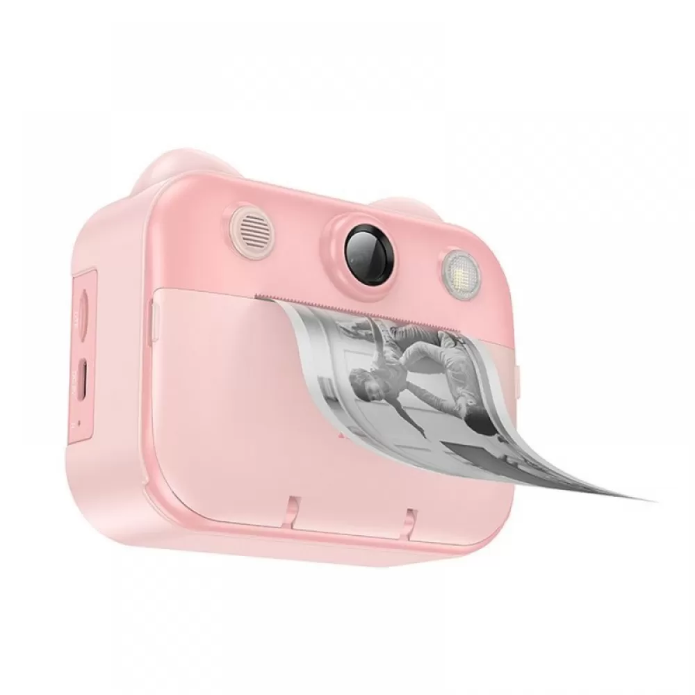 HOCO deciji fotoaparat sa stampacem i selfi funkcijom DV204 roze