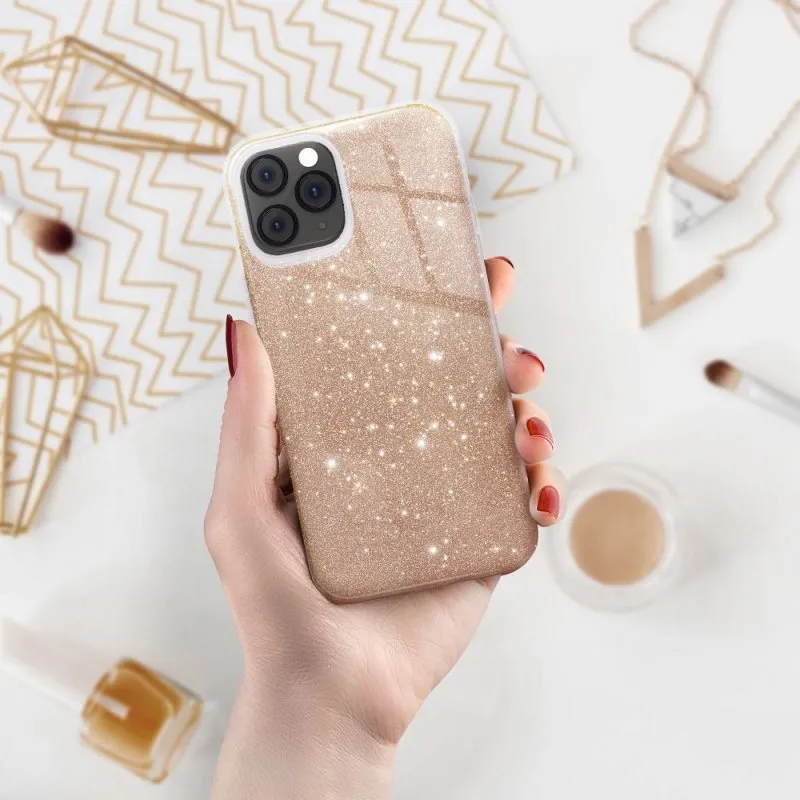 Futrola SHINING CASE (Glitter 3in1) za Samsung A56 5G zlatna