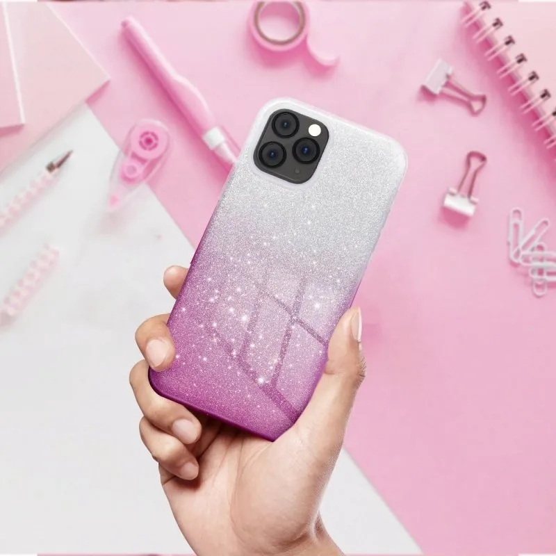Futrola SHINING CASE (Glitter 3in1) za Samsung A56 5G providna roze