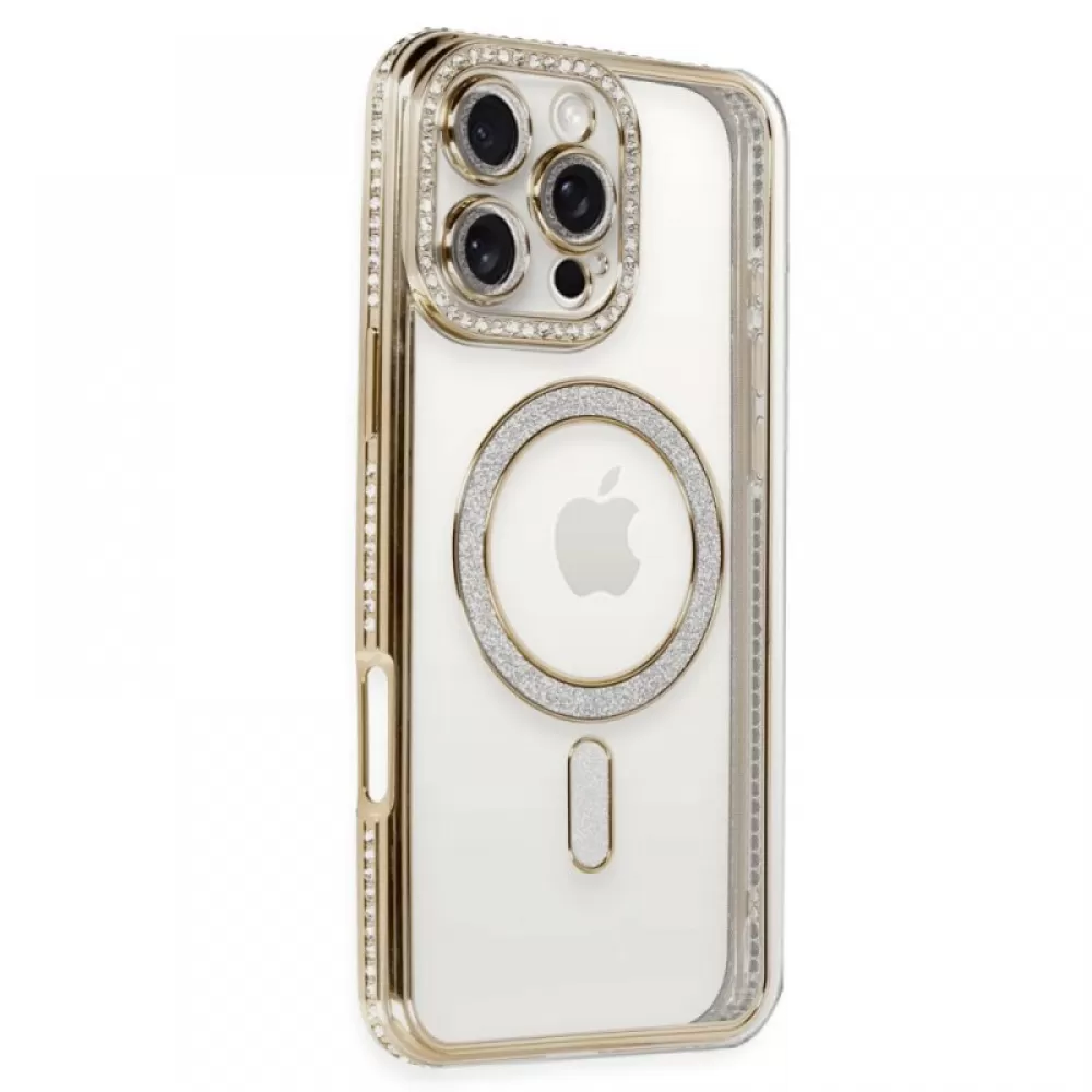 Futrola Shine Magsafe za iPhone 16e zlatna