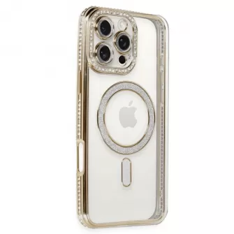 Futrola Shine Magsafe za iPhone 16e zlatna
