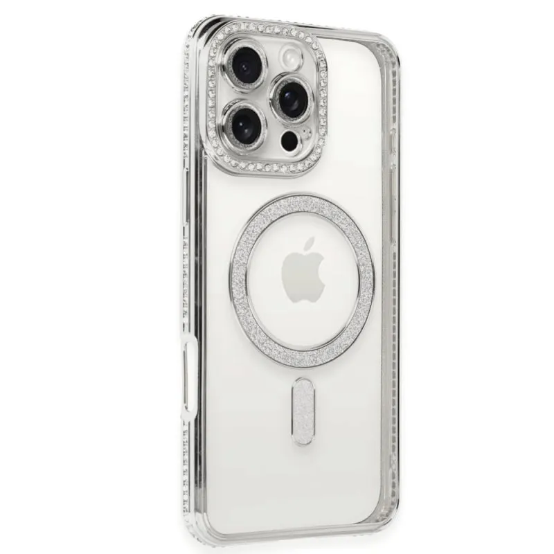 Futrola Shine Magsafe za Samsung Galaxy S24 FE srebrna