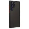 Futrola PVC MATTE sa dugmicima za Samsung S938 Galaxy S25 Ultra crna sa crvenim