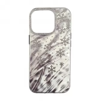 Futrola Snow za Iphone 16 Pro Max srebrna