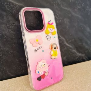 Futrola SEDEF 3D za iPhone 16 roze