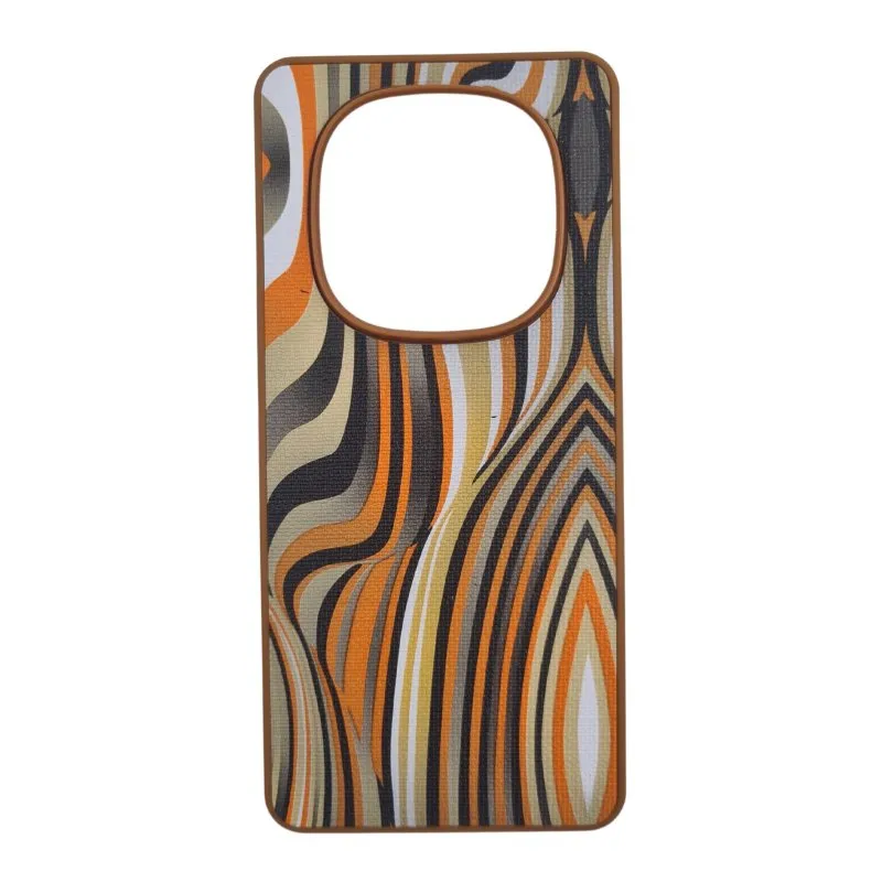 Futrola TEXTILE PRINT za Xiaomi Redmi Note 14 Pro Plus braon
