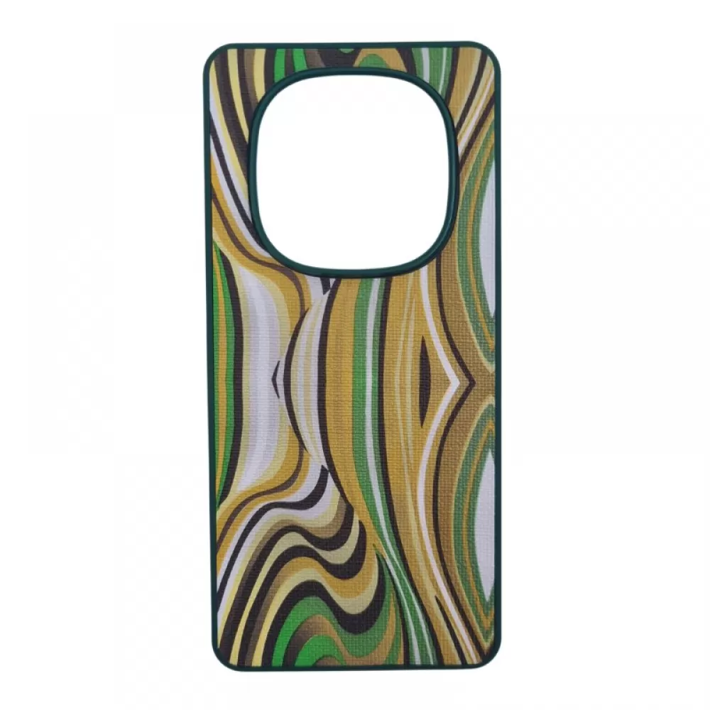 Futrola TEXTILE PRINT za Xiaomi Redmi A3 zelena