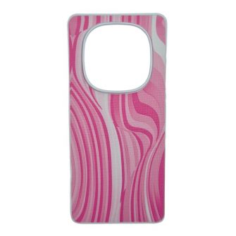 Futrola TEXTILE PRINT za Xiaomi Redmi Note 14 Pro roze