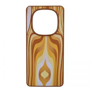 Futrola TEXTILE PRINT za Xiaomi Redmi Note 14 Pro Plus narandzasta