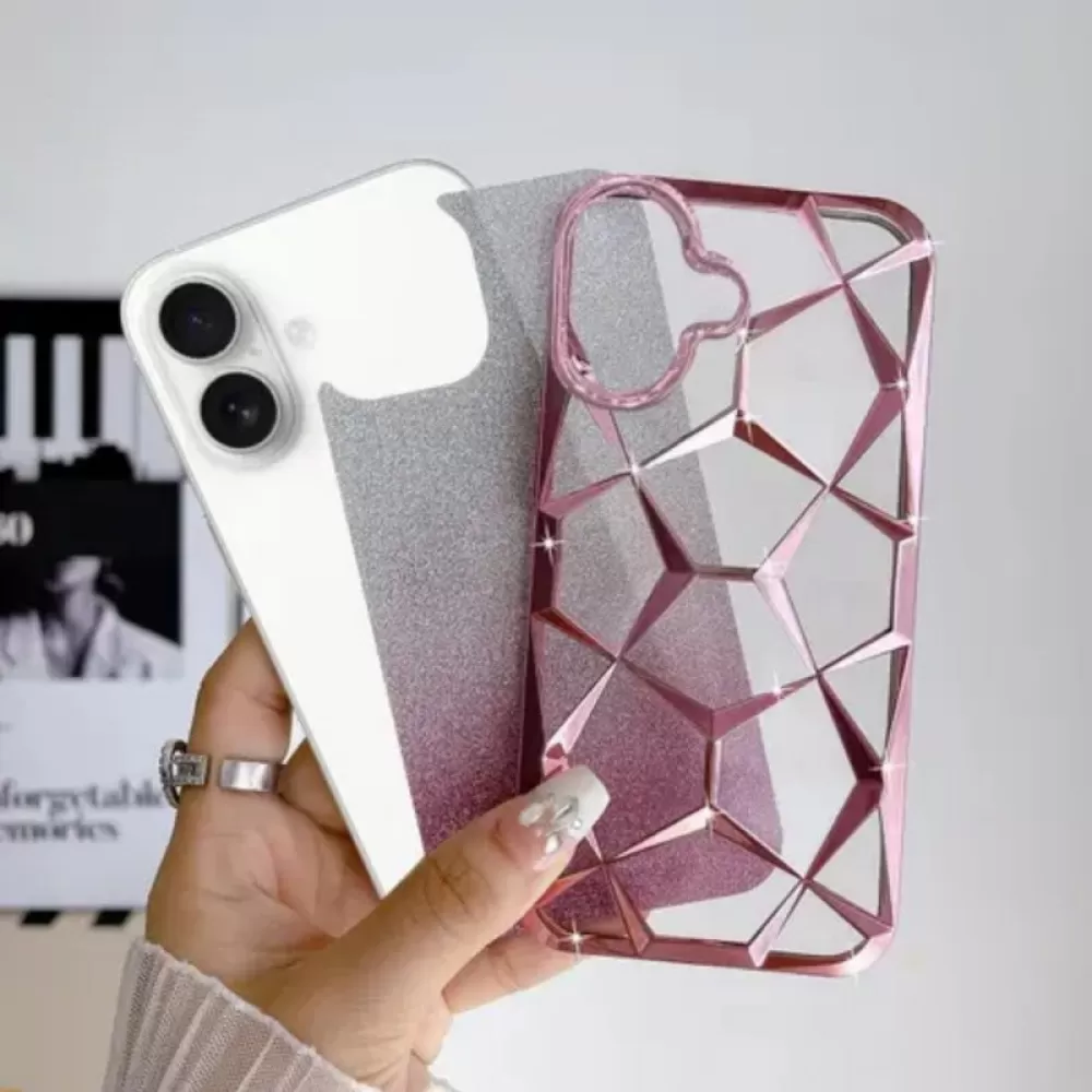Futrola Ombre Shine Prizma za Samsung Galaxy A06 roze
