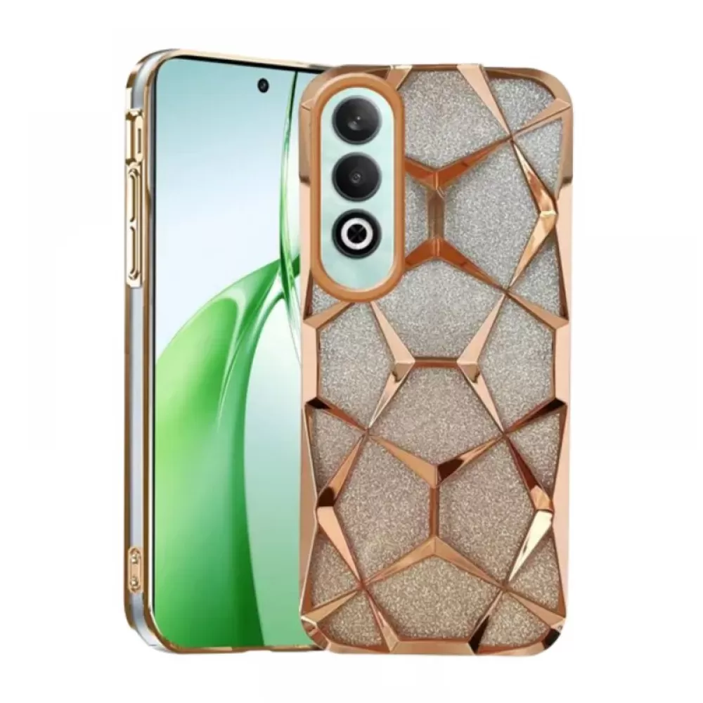Futrola Ombre Shine Prizma za Samsung Galaxy A06 zlatna