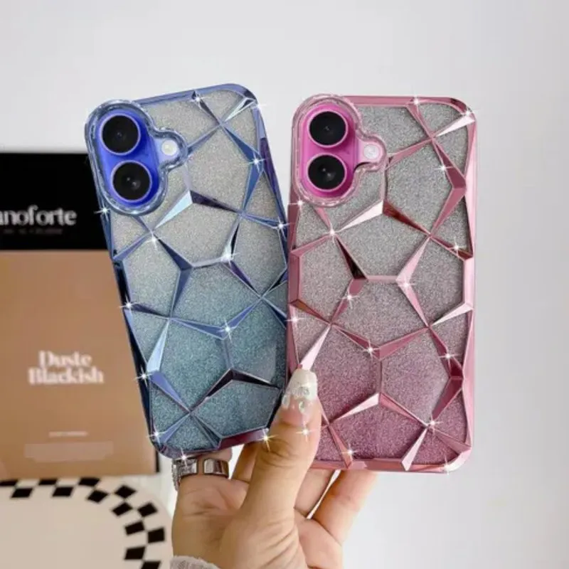 Futrola Ombre Shine Prizma za Samsung Galaxy S25 Ultra roze