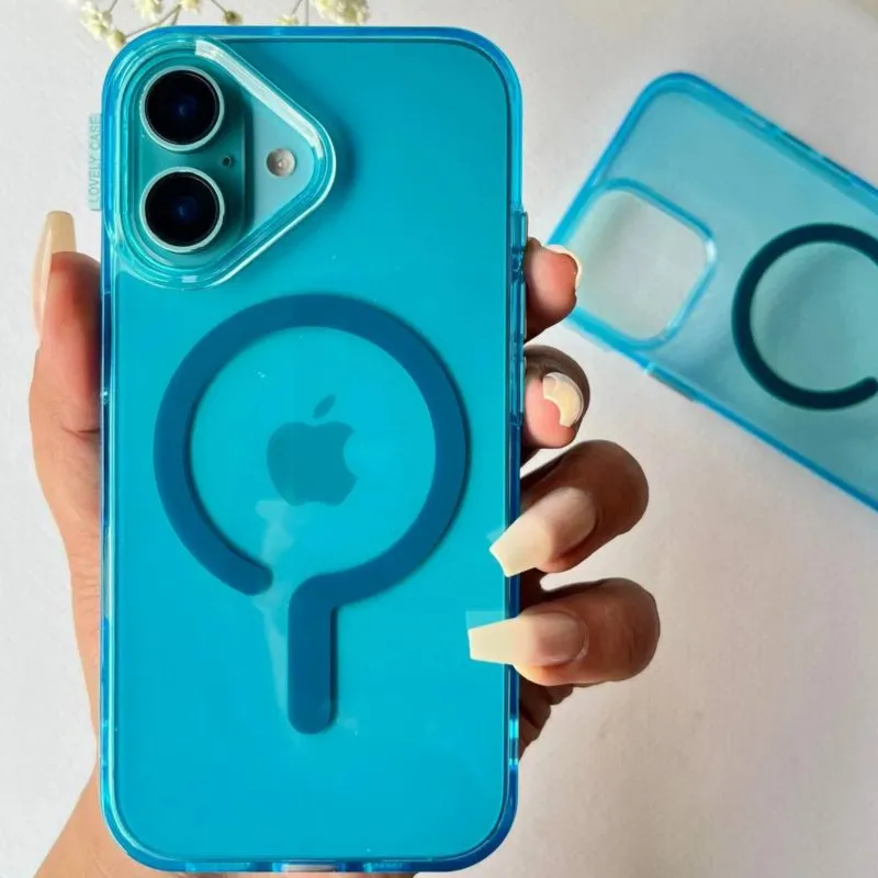 Futrola Neon Magsafe za iPhone 16 (6.1) plava