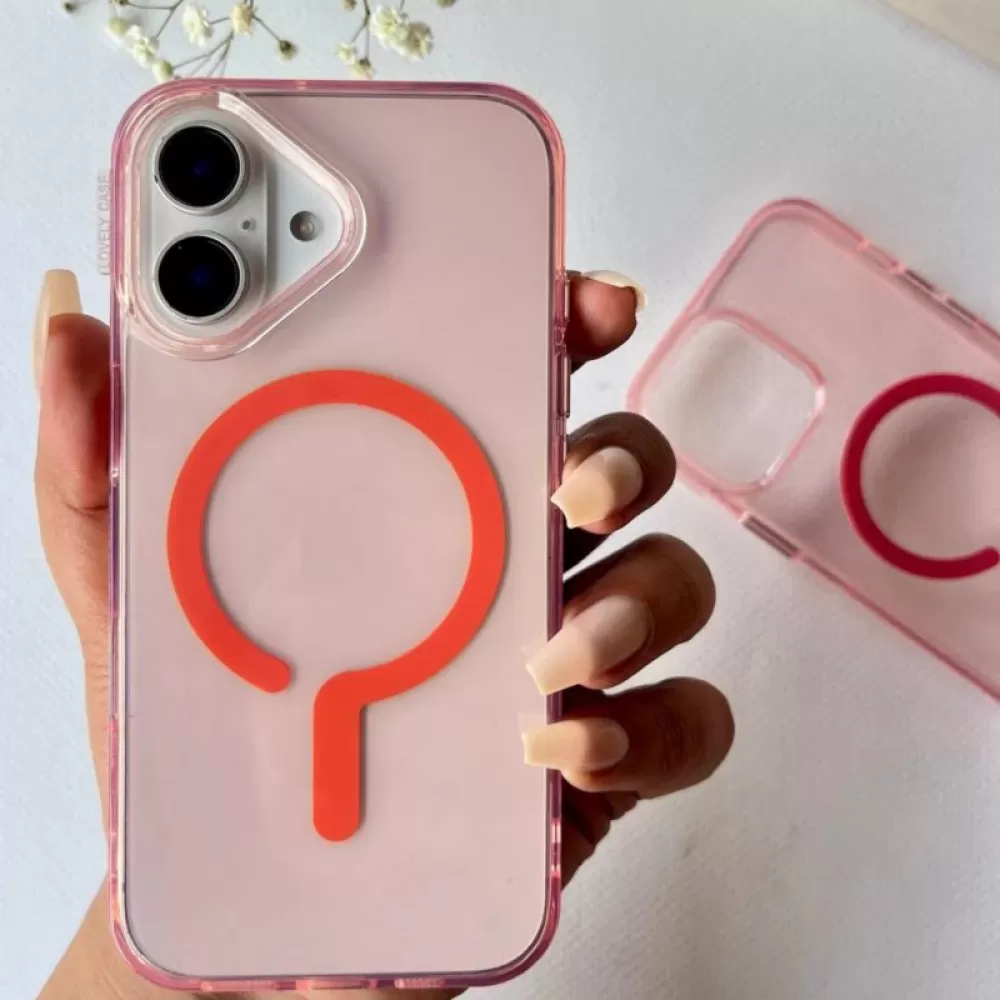 Futrola Neon Magsafe za iPhone 16 Pro (6.3) roze