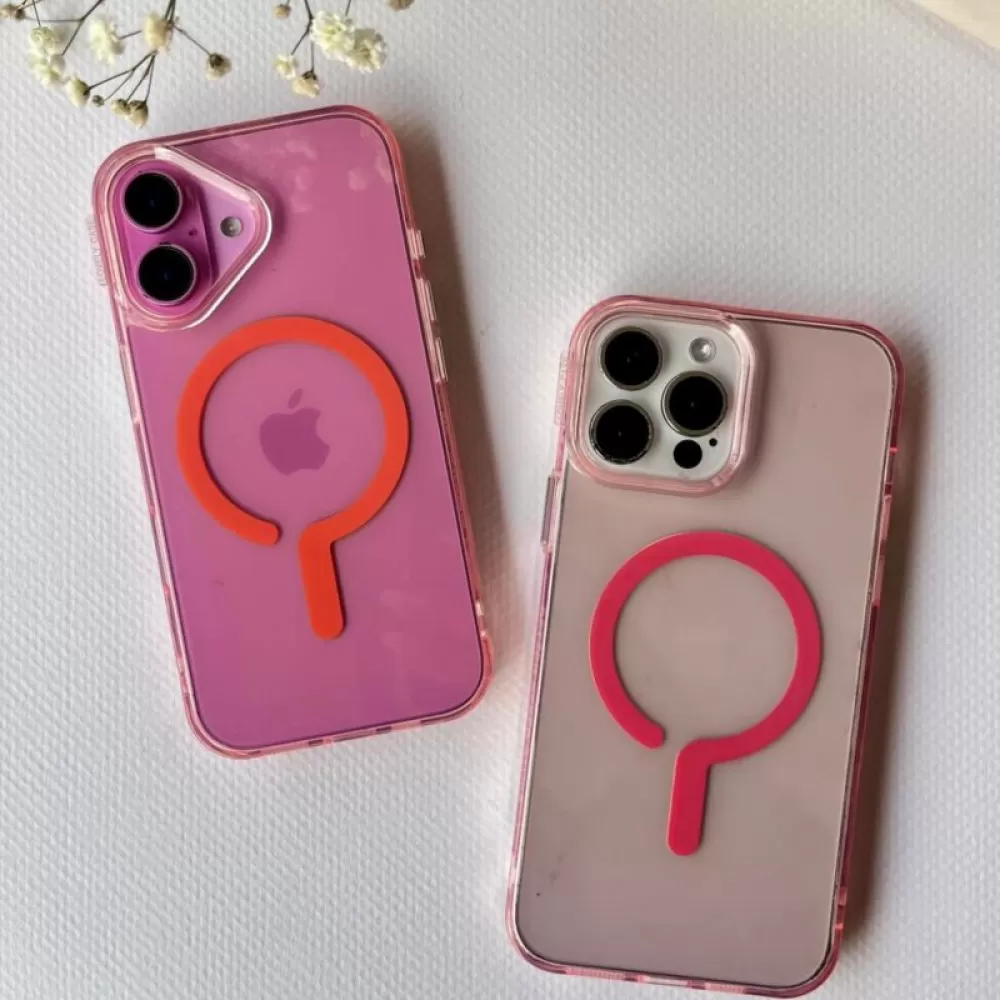 Futrola Neon Magsafe za iPhone 16 Pro (6.3) roze
