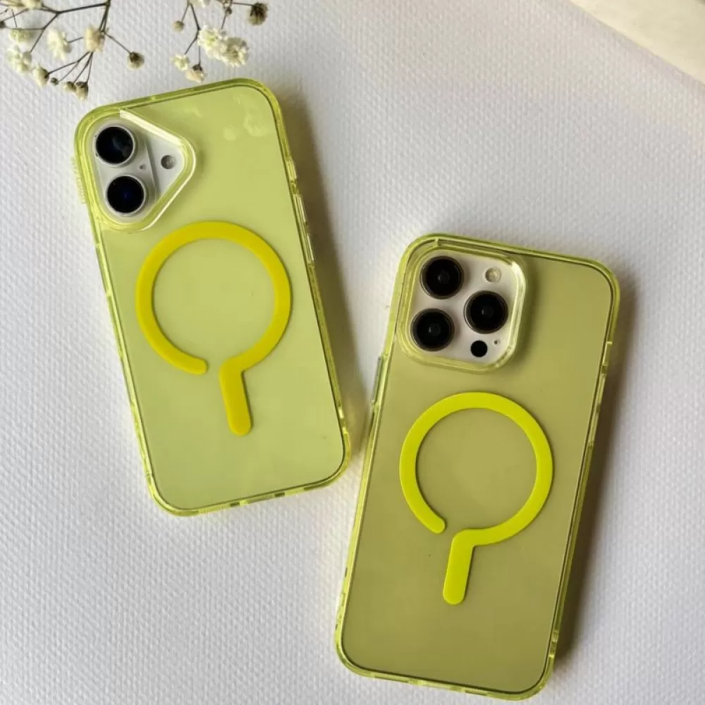 Futrola Neon Magsafe za iPhone 16 Pro Max (6.9) zuta