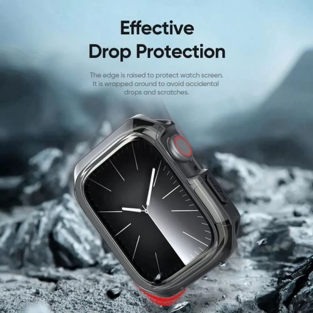 DUX DUCIS futrola TAMO za Apple Watch series 10 42 mm prozirna s crnim obrubom