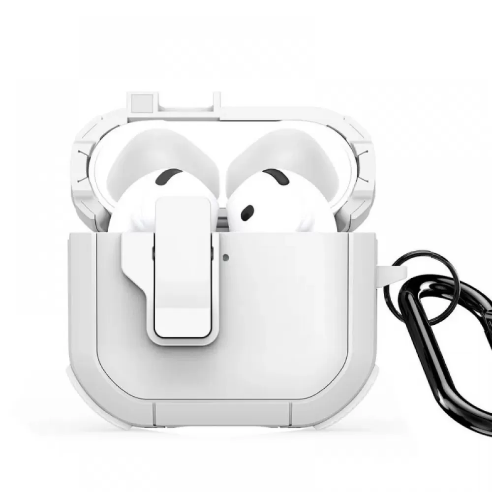 DUX DUCIS PECP TPU+PC zastitna futrola za AirPods 4 bela