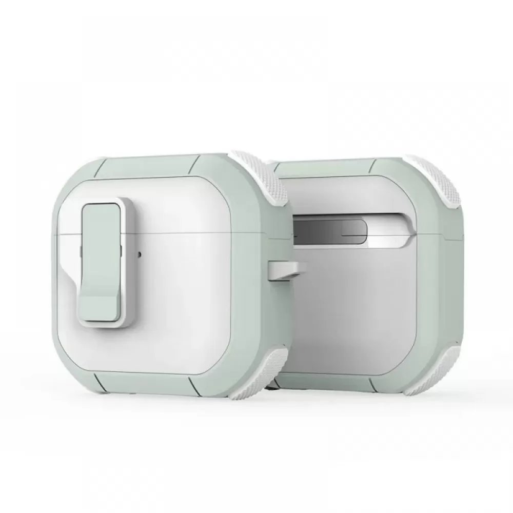 DUX DUCIS PECP TPU+PC zastitna futrola za AirPods 4 bela/zelena