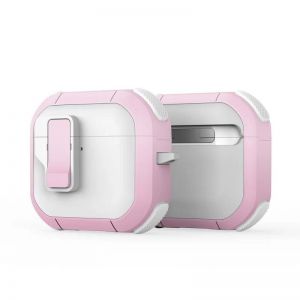 DUX DUCIS PECP TPU+PC zastitna futrola za AirPods 4 bela/roze