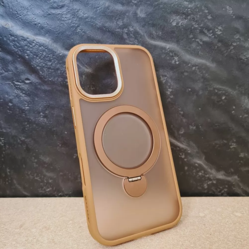 Futrola Luxury Stand za iPhone 16 (6.1) zlatna