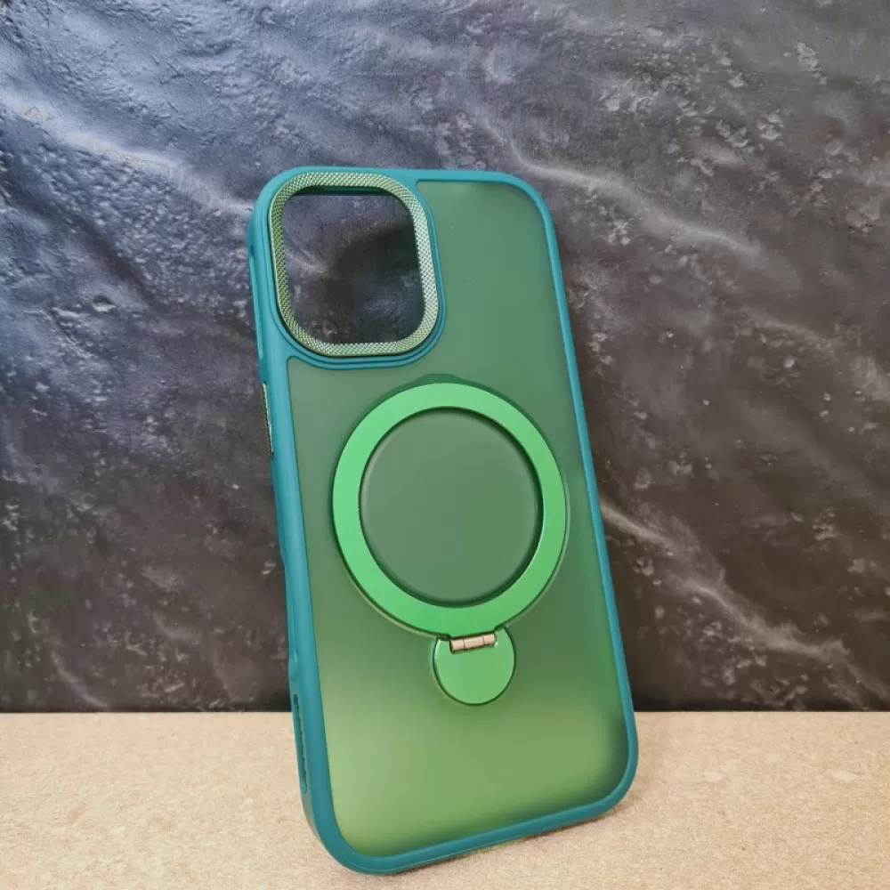 Futrola Luxury Stand za iPhone 16 (6.1) zelena