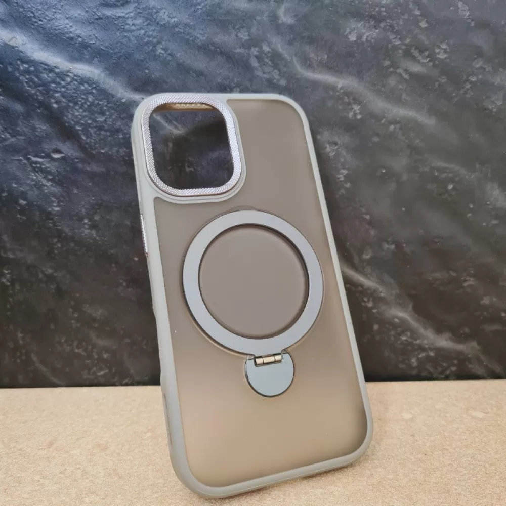 Futrola Luxury Stand za iPhone 16 (6.1) siva