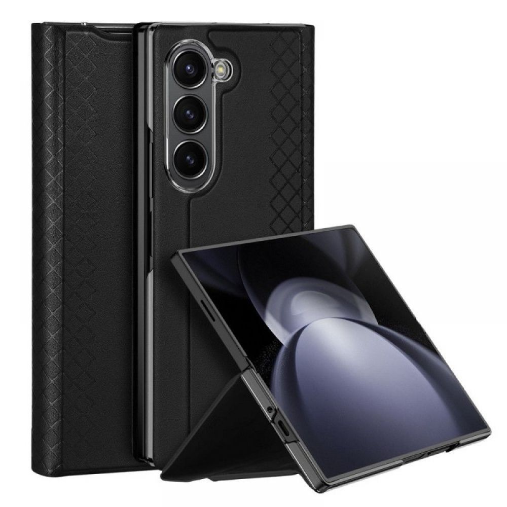 Futrola DUX DUCIS BRIL LEATHER za Samsung Z Fold 6 5G crna