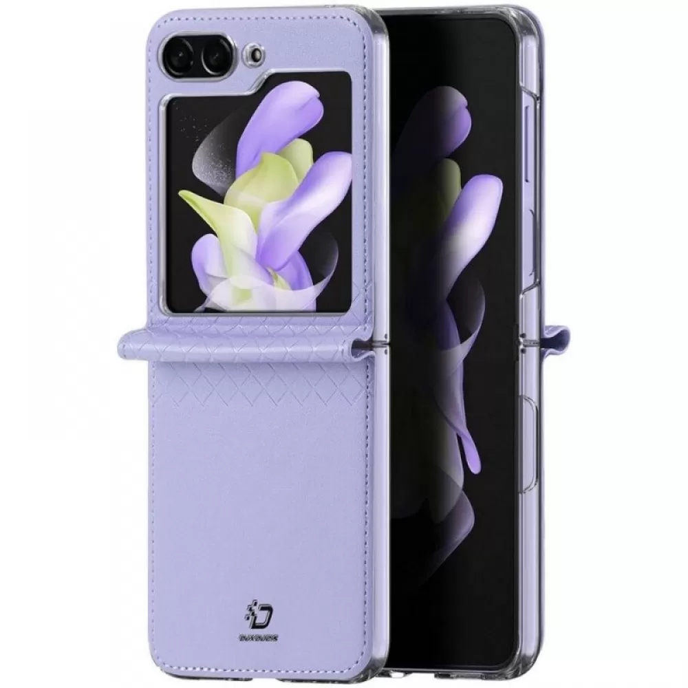 Futrola DUX DUCIS BRIL LEATHER za Samsung Z Flip 5 5G ljubicasta