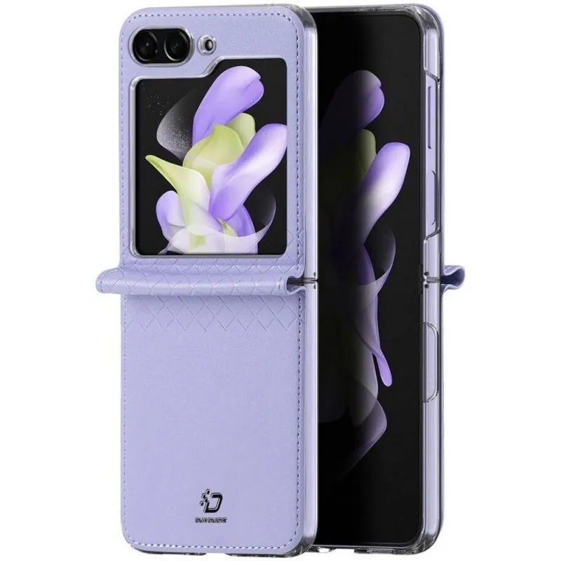 Futrola DUX DUCIS BRIL LEATHER za Samsung Z Flip 5 5G ljubicasta
