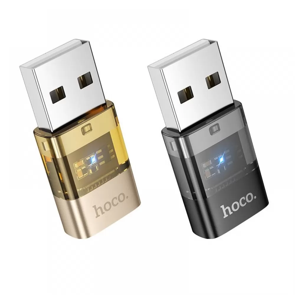 HOCO adapter USB A (muski) → Type C (zenski) UA36C zlatni